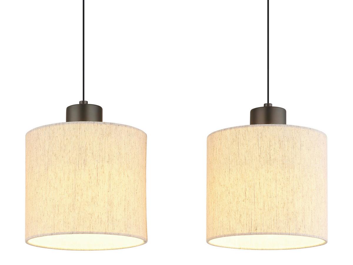 LAMPA WISZĄCA LED 31540308 THEA - czarny chrom/kremowy, Basics, tworzywo sztuczne/metal (74/18/180cm) - Globo