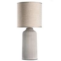 Asztali Lámpa 064/lgs - krémszínű, Design, textil/kerámia (20/45cm)