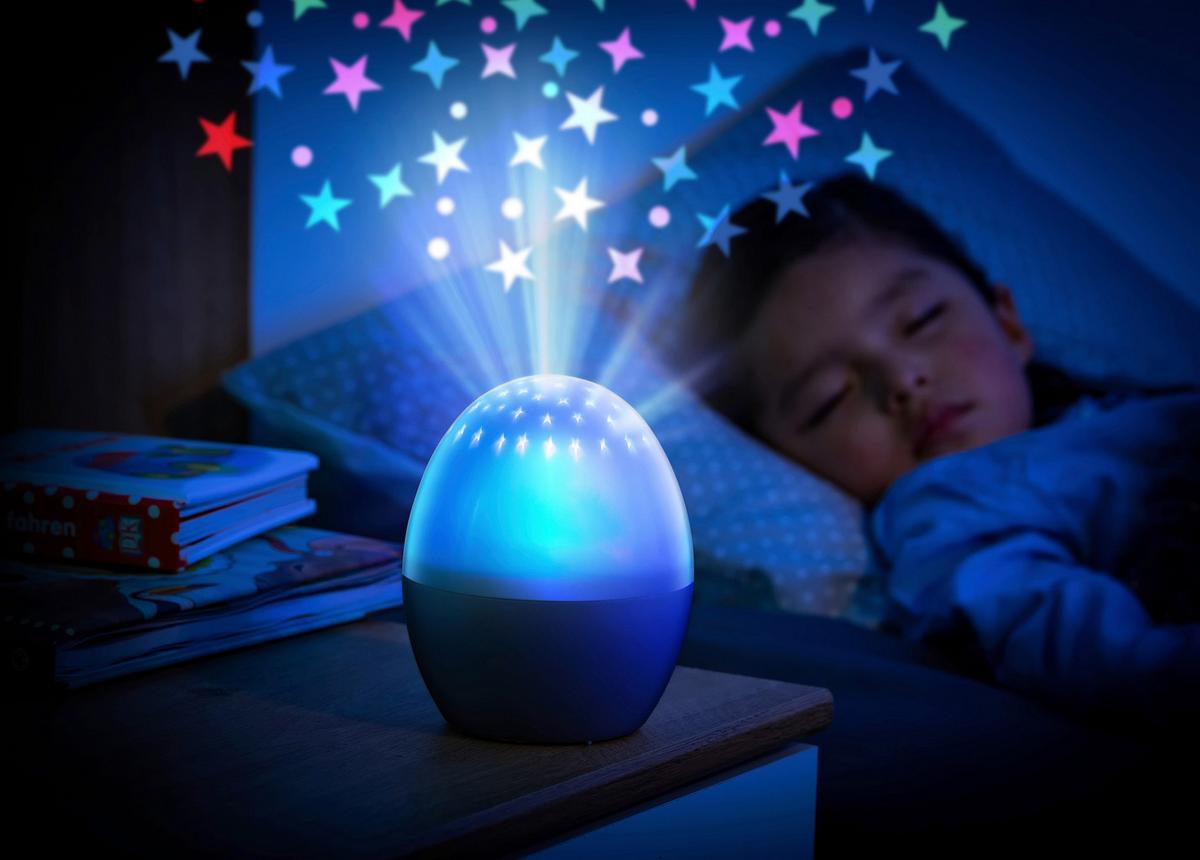 LAMPKA NOCNA DZIECIĘCA STARLINO - biały, Basics, tworzywo sztuczne (10,2/15,5/10,2cm) - Reer