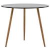 Esstisch Polar Ø ca. 90 cm - Hellbraun/Schwarz, Design, Holzwerkstoff/Metall (90/90/75cm) - Livetastic
