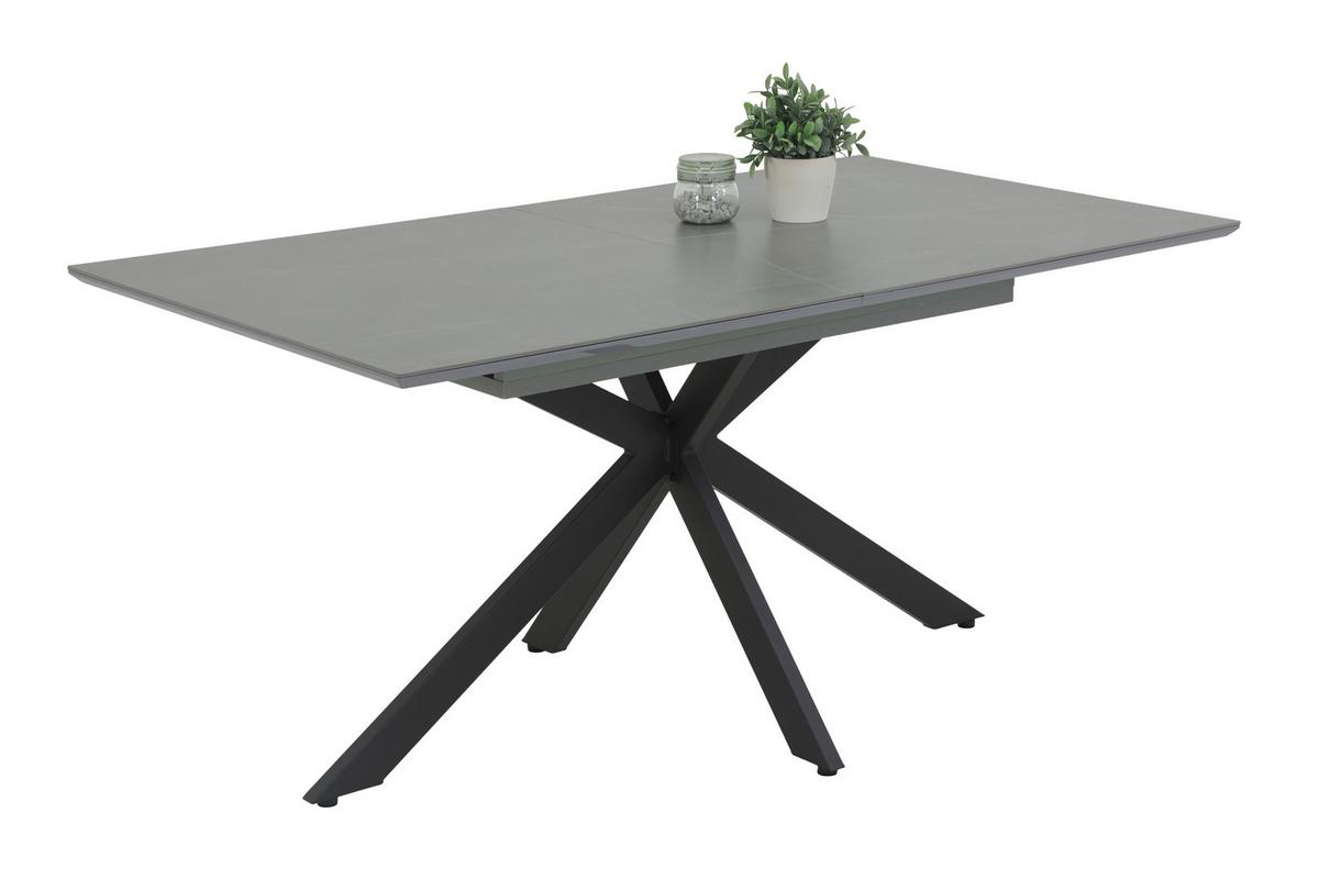 ESSTISCH CHIARA T - Schieferfarben/Anthrazit, MODERN, Holzwerkstoff/Stein (160-200/90/76cm) - MID.YOU