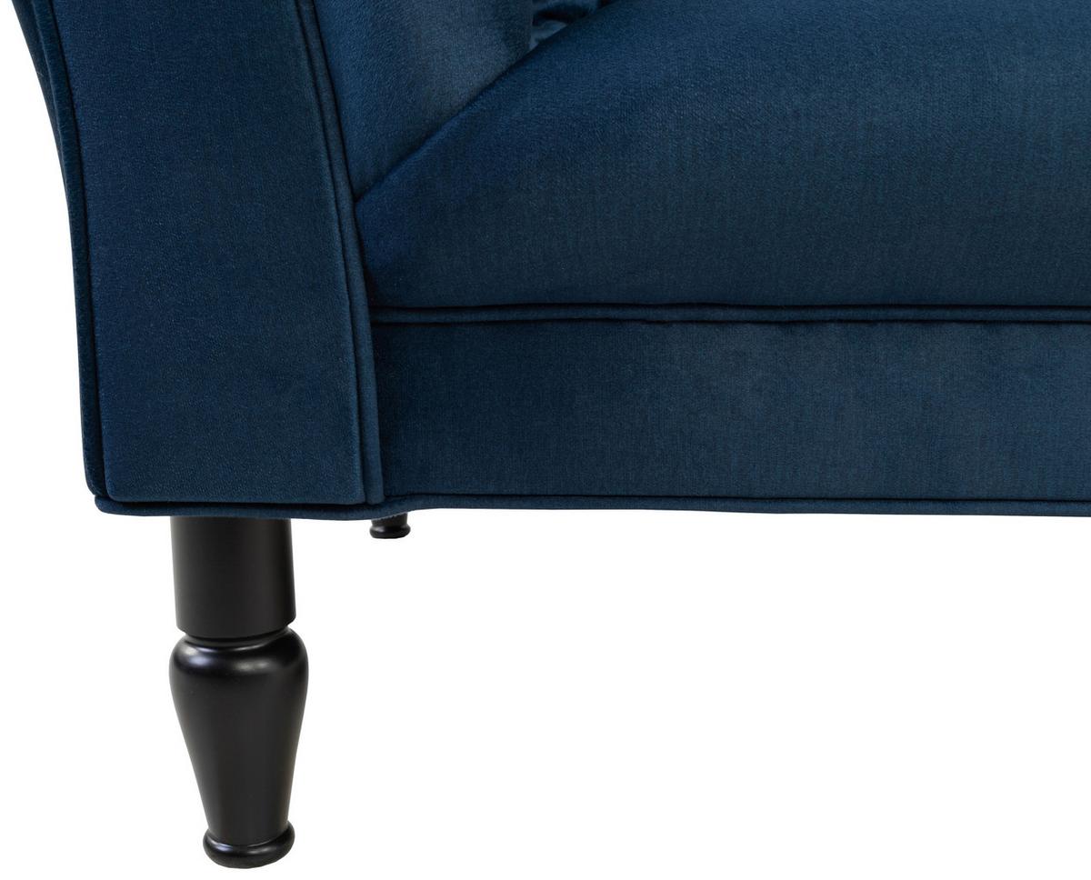 Fotoliu CUPIDO - albastru închis, Design, textil (180/94/103cm) - Mömax
