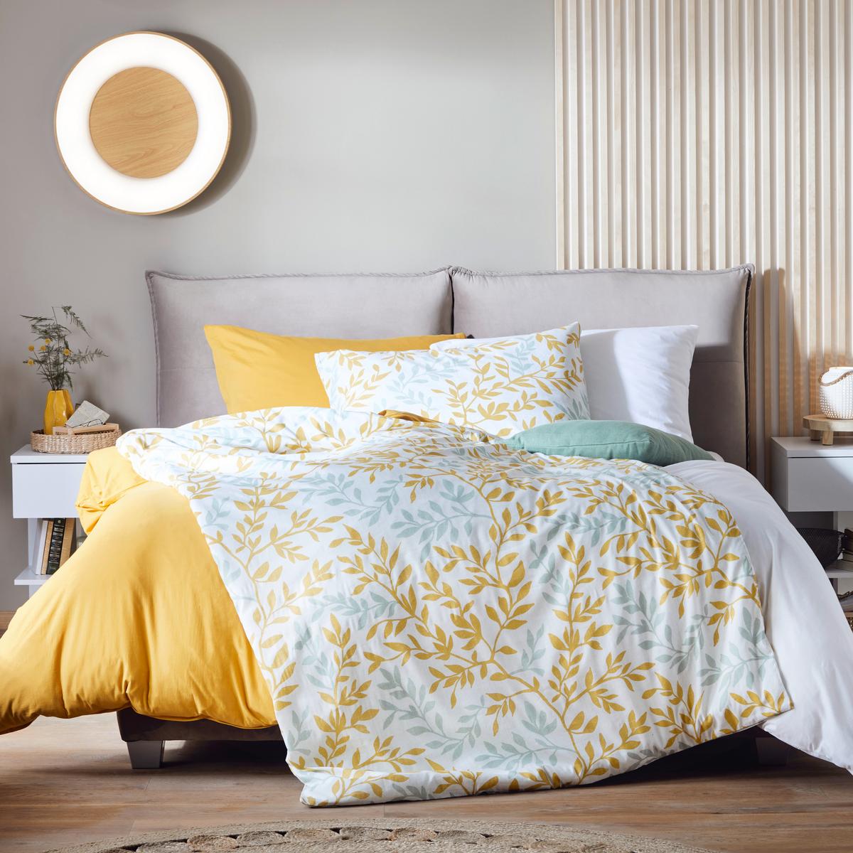 Ágyneműhuzat-garnitúra Siglinde - sárga/zöld, Konventionell, textil (140/200cm) - Modern Living