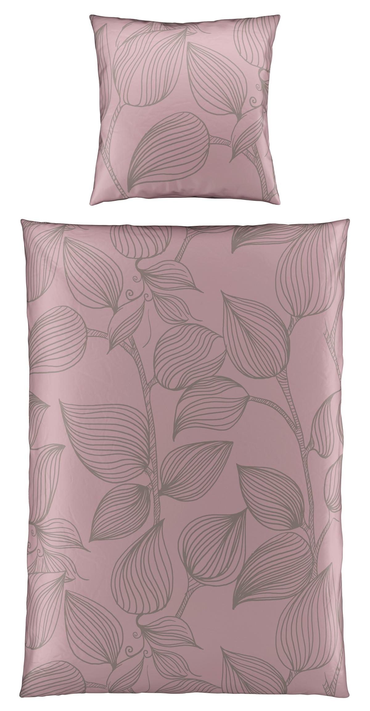 Bettwäsche Green House Mauve ca. 135x200cm - Mauve, Textil (135/200cm) - Modern Living