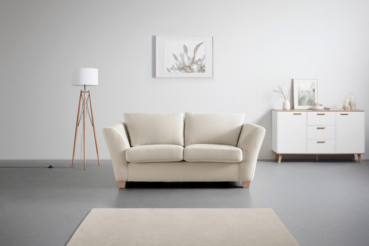 2-Sitzer-Sofa Devado Beige - Beige/Naturfarben, Holz/Textil (190/70-85/95cm) - Mömax