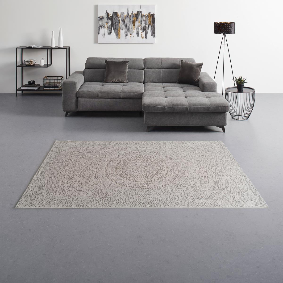 Síkszövött Szőnyeg Noah 160/230 - barna/fehér, Modern, műanyag (160/230cm) - Mömax
