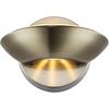 LED-Wandleuchte 76002 in Messingfarben max. 3 Watt - Messingfarben, Design, Glas/Metall (16,5/11cm) - Globo