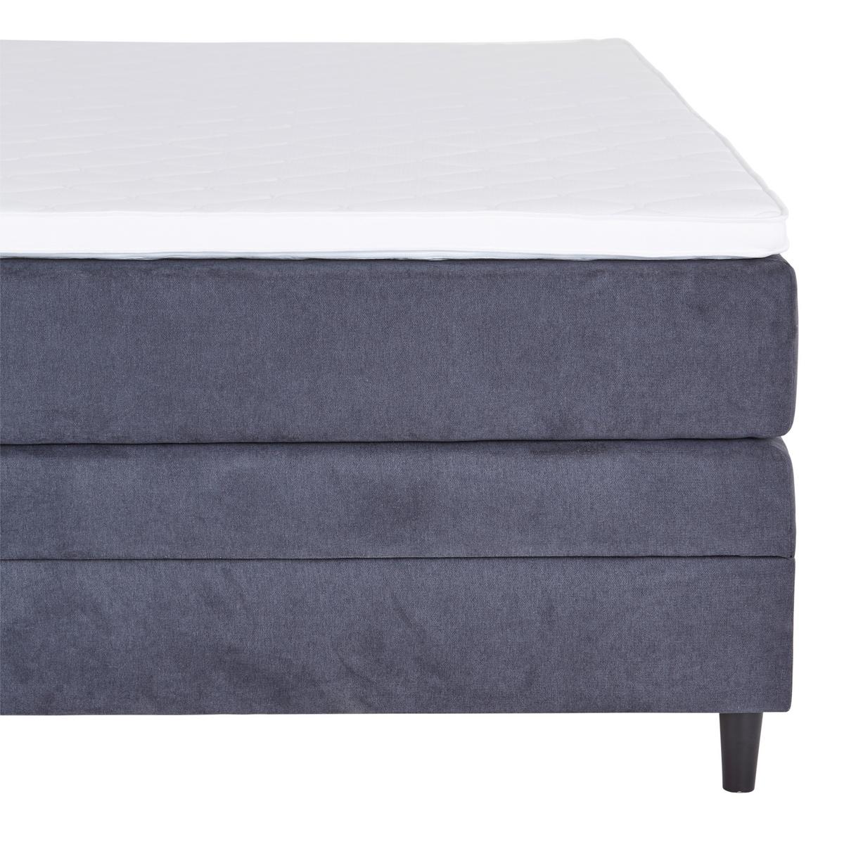 Boxspring Krevet Kleopatra - antracit, Konvencionalno, drvni materijal/tekstil (180/200cm) - Modern Living