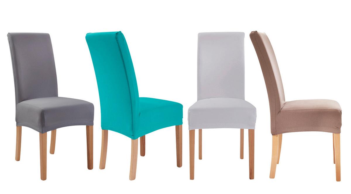 POKROWIEC NA KRZESŁO ROM - antracytowy, Design, tkanina (40/45/65cm) - Novel