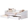 Stauraumbett Holz Nelly ca. 96x204 cm Weiß - Weiß, MODERN, Holz (90/200cm) - MID.YOU