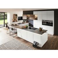Einbauküche Fashion in Weiß/Eichefarben - Weiss/Eichefarben, Modern, Holzwerkstoff - Nobilia