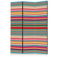 Paravan Subdued Stripes, 3-Delni, Dvostranski - večbarvno, Basics, tekstil/les (135/172/3cm) - artgeist