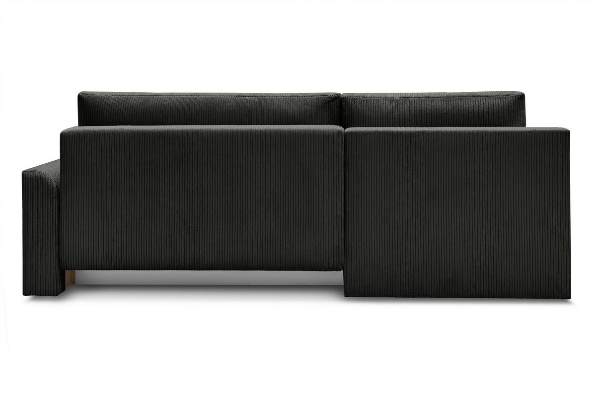 Kutna Garnitura Kim - crna, Moderno, drvo/tekstil (233/160cm) - Modern Living