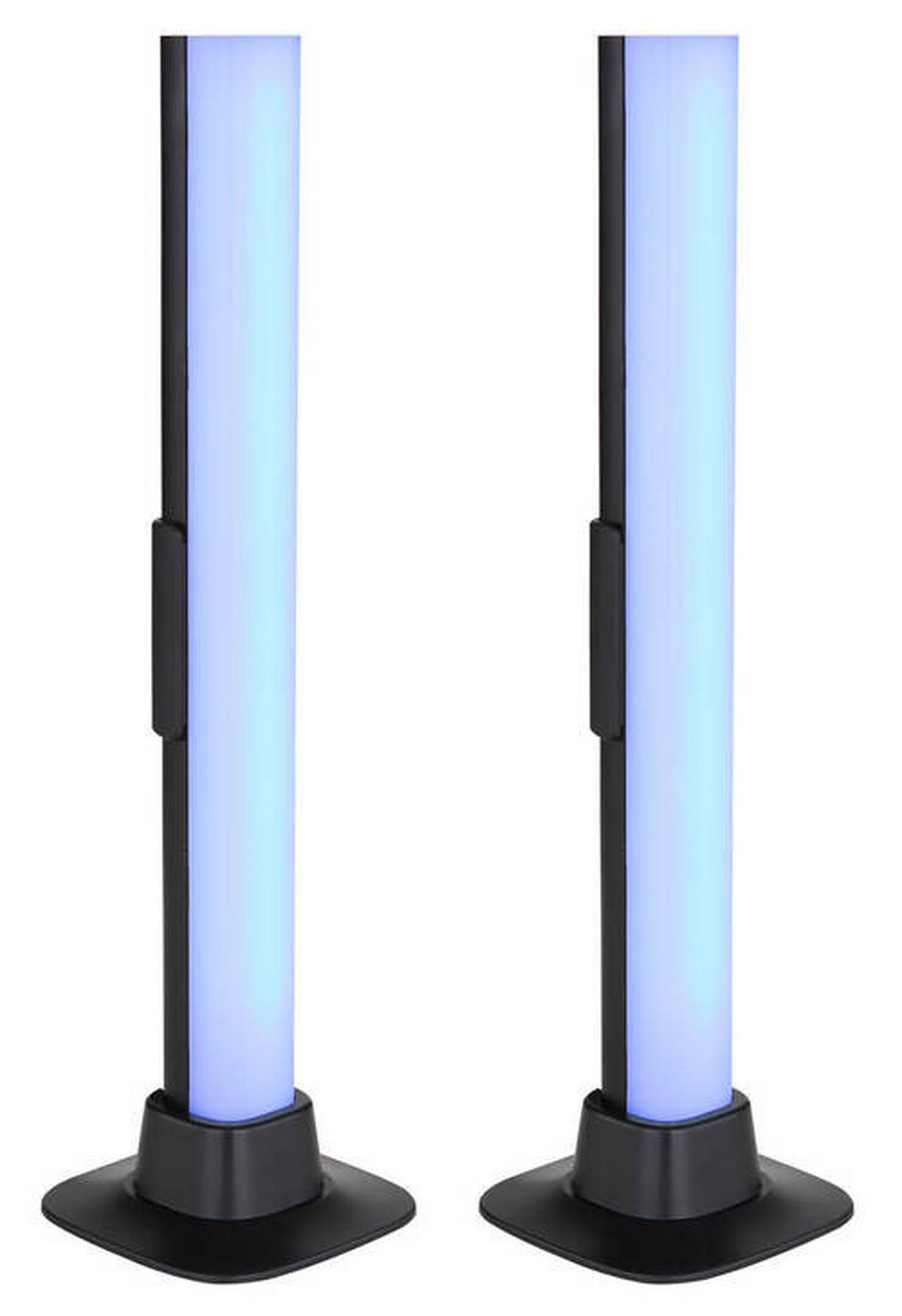 Namizna Led-svetilka 25895sh Polliver - črna/opal, Design, umetna masa (3/3/32,5cm) - Globo