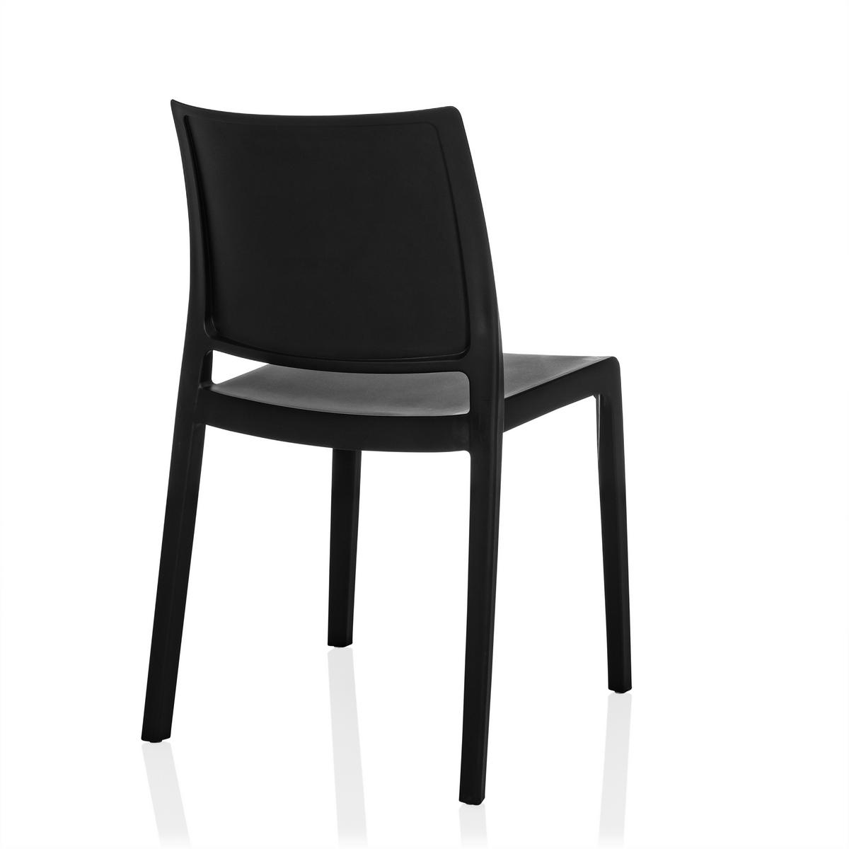 Stol T37 V, Črna - črna, Moderno, umetna masa (47/80/51cm) - MID.YOU