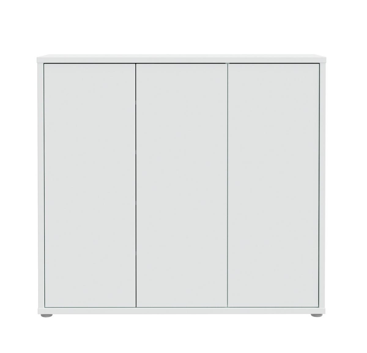 SZAFKA NA BUTY ALICE SPRINGS - jasnoszary/szary, Modern, materiał drewnopochodny (109,2/99,1/34,9cm) - Xora