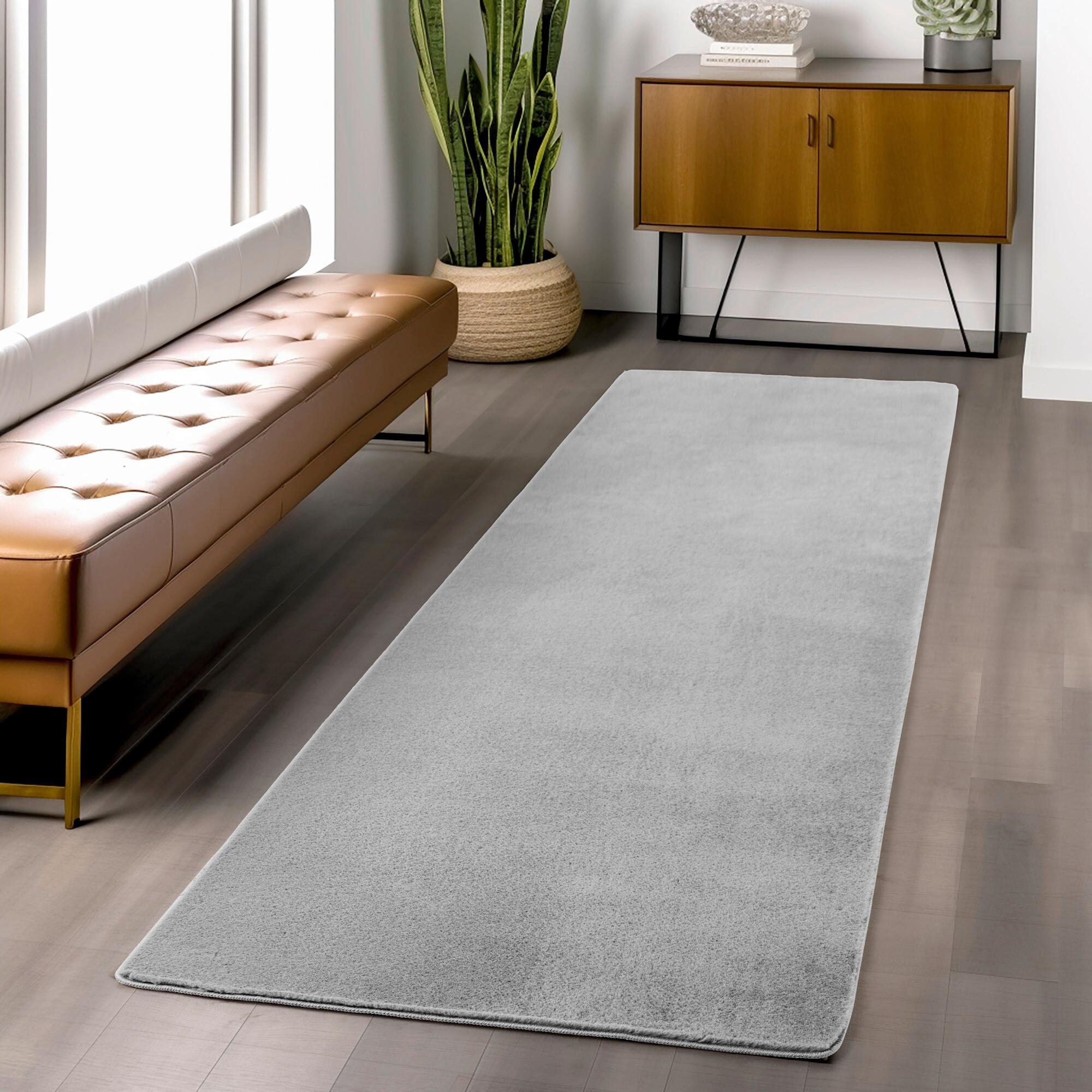 Tekač Joy, Srebrna, 80x250cm - srebrne barve, Design, tekstil (80/250cm)