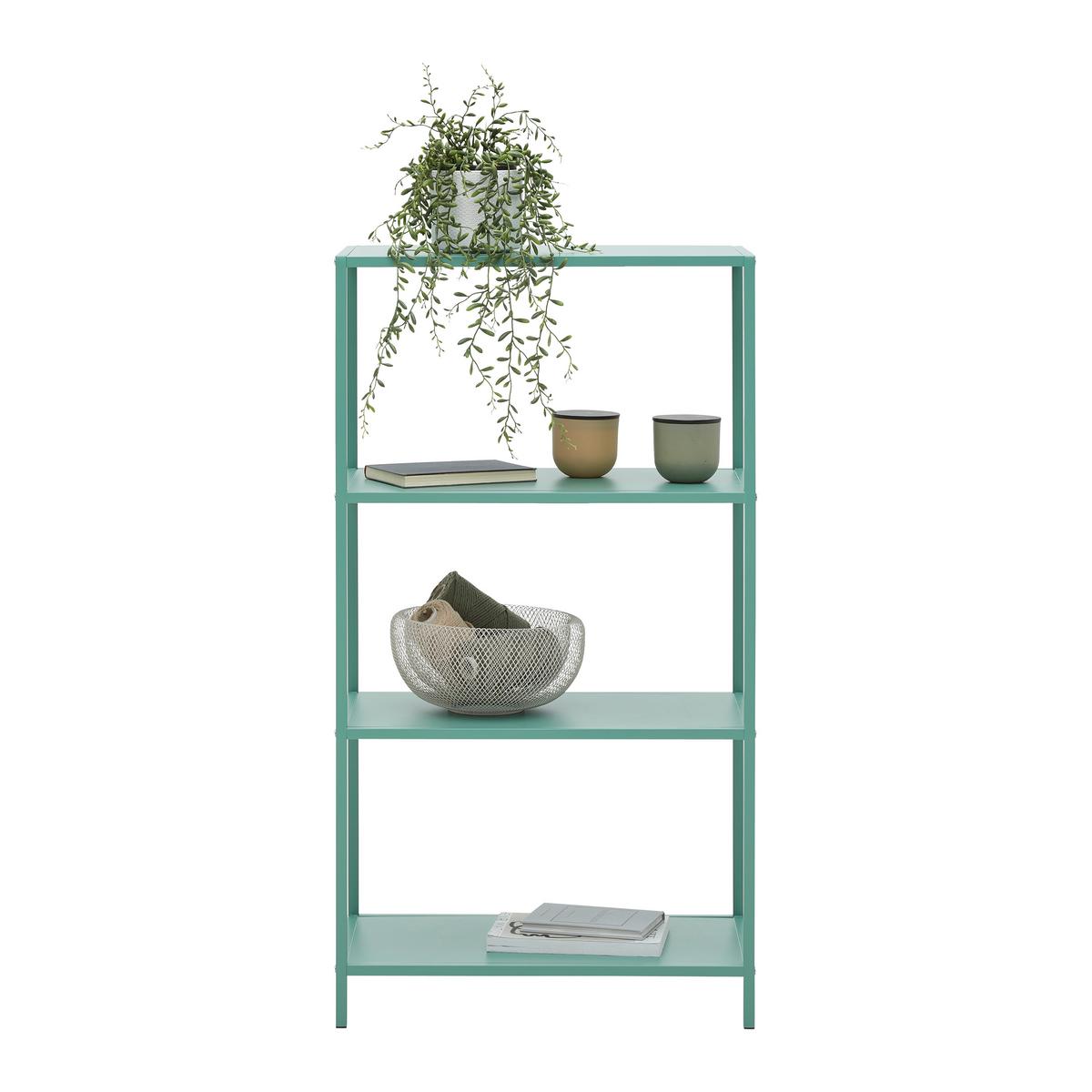 Etajeră HAVANNA - verde, Modern, metal/material pe bază de lemn (60/113/33cm) - Modern Living
