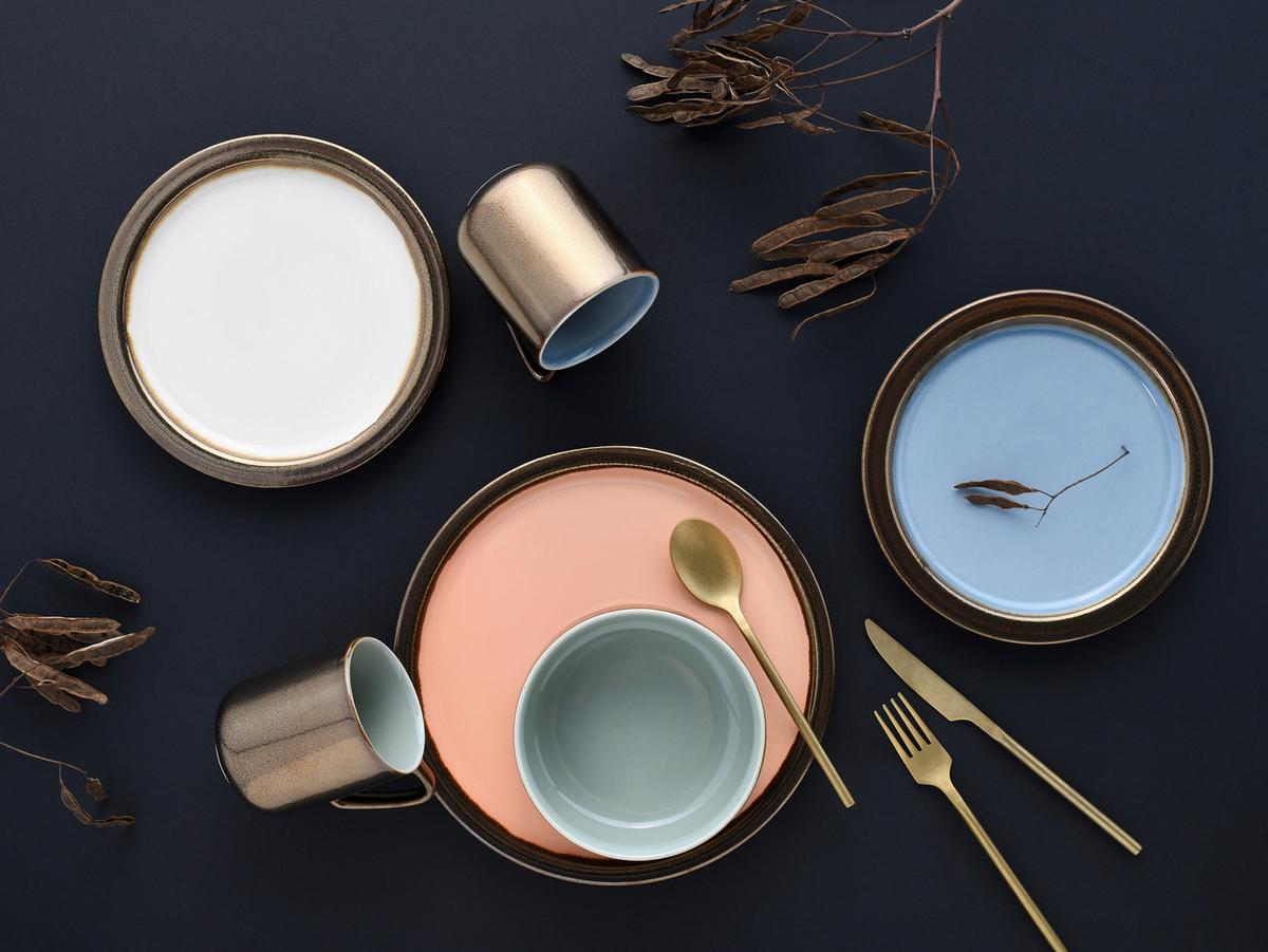 Kombinirani Servis Rustikal Pastell, 16-Delni - večbarvno, keramika - Creatable