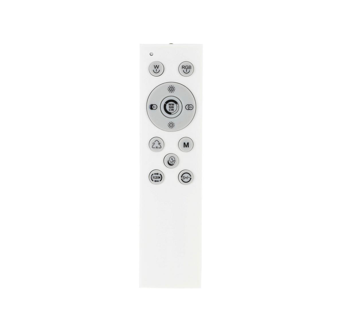 Stropna Led-svetilka Farbi - barve kroma/bela, Moderno, kovina/umetna masa (38/38/6cm) - Mömax