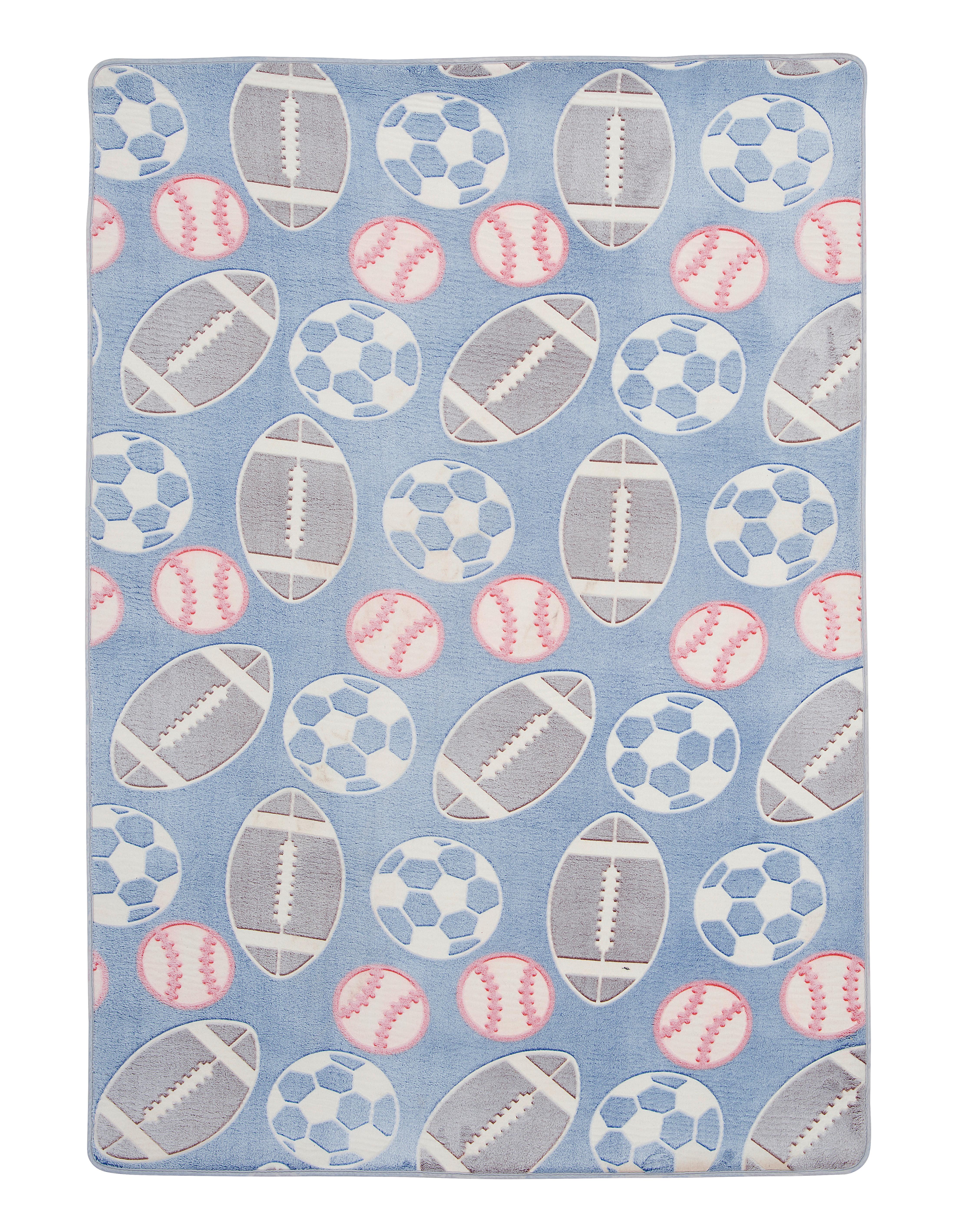 Kinderteppich Ball in Grau ca. 120x170cm - Grau, MODERN, Textil (120/170cm) - Modern Living