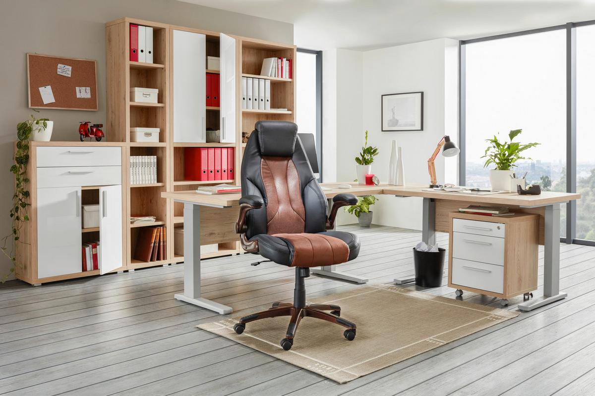 Regal aus Eiche - Modern, Holz (80/220/36cm) - Mömax