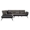 Wohnlandschaft Trendy in Anthrazit - Dunkelgrau/Anthrazit, Modern, Holzwerkstoff/Textil (250/93/310cm) - Premium Living