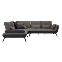 Wohnlandschaft Trendy in Anthrazit - Dunkelgrau/Anthrazit, Modern, Holzwerkstoff/Textil (250/93/310cm) - Premium Living