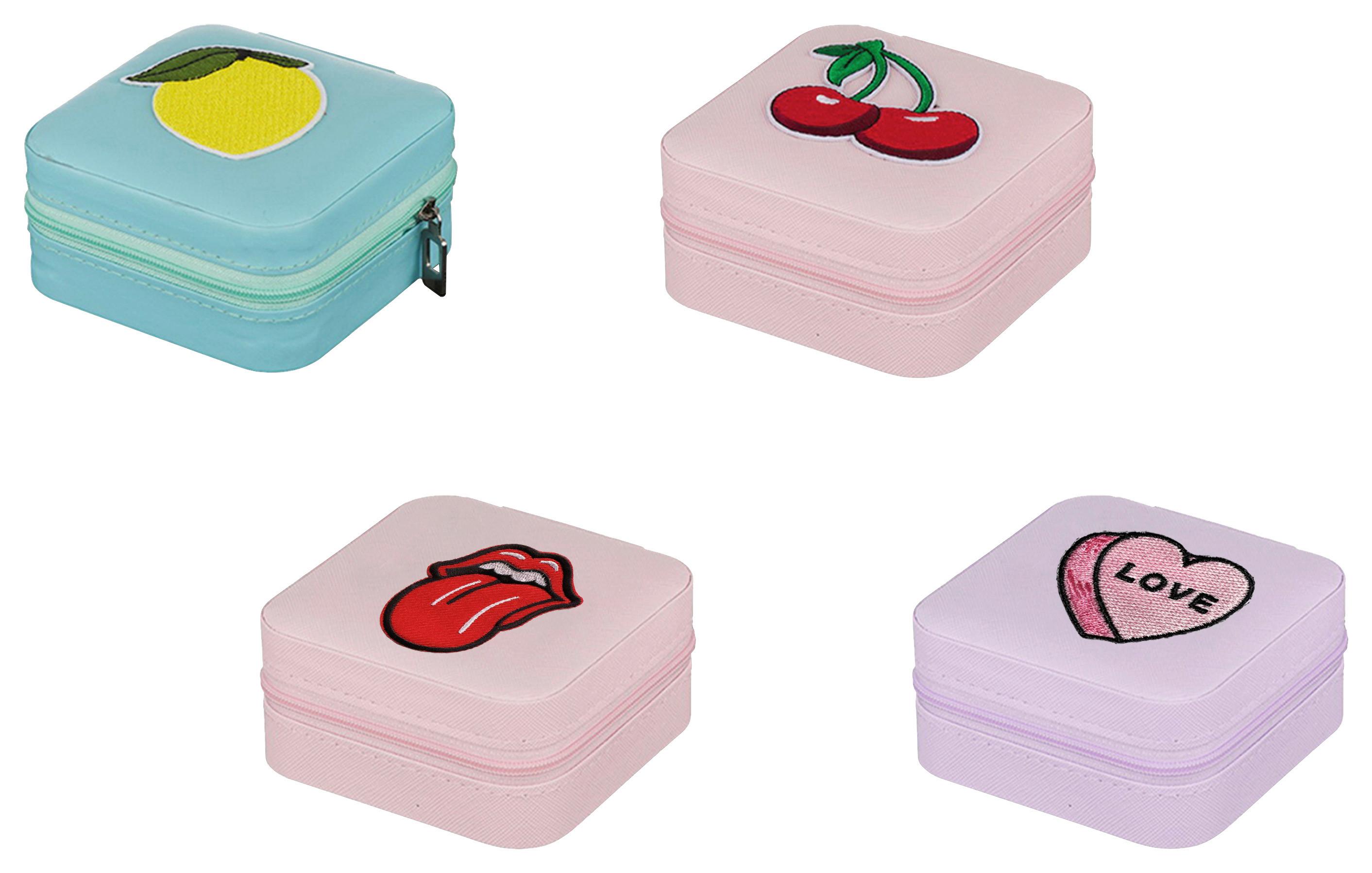 Schmuckbox Naomi diverse Designs - Multicolor, Papier/Textil (9,5/5/9,5cm) - Mömax