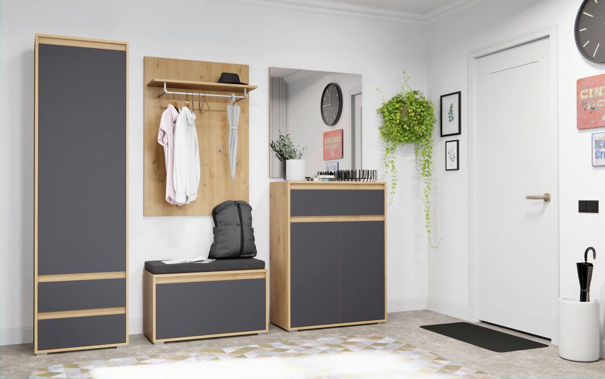 Wandspiegel Torino ca. 76x80 cm - MODERN, Glas/Holzwerkstoff (76/80/2cm) - MID.YOU