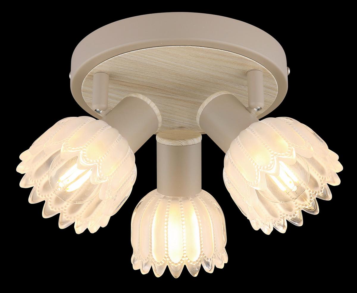 Reflektor Planta - boje pijeska, Konvencionalno, staklo/metal (34/12,5cm) - Globo