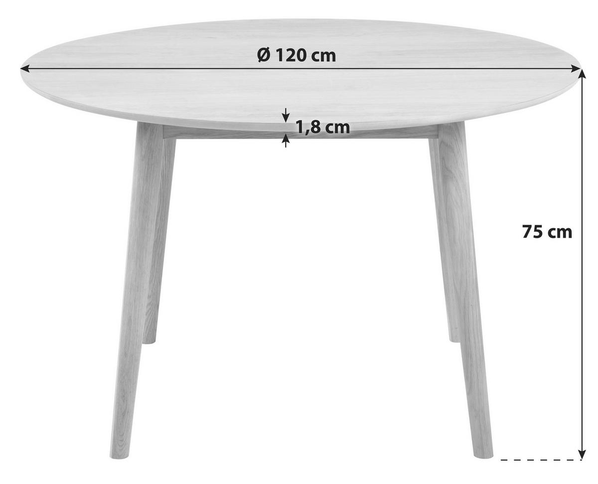 STÓŁ DO JADALNI NAGANO - kolor dębowy, Design, materiał drewnopochodny/drewno (120/75cm) - MID.YOU
