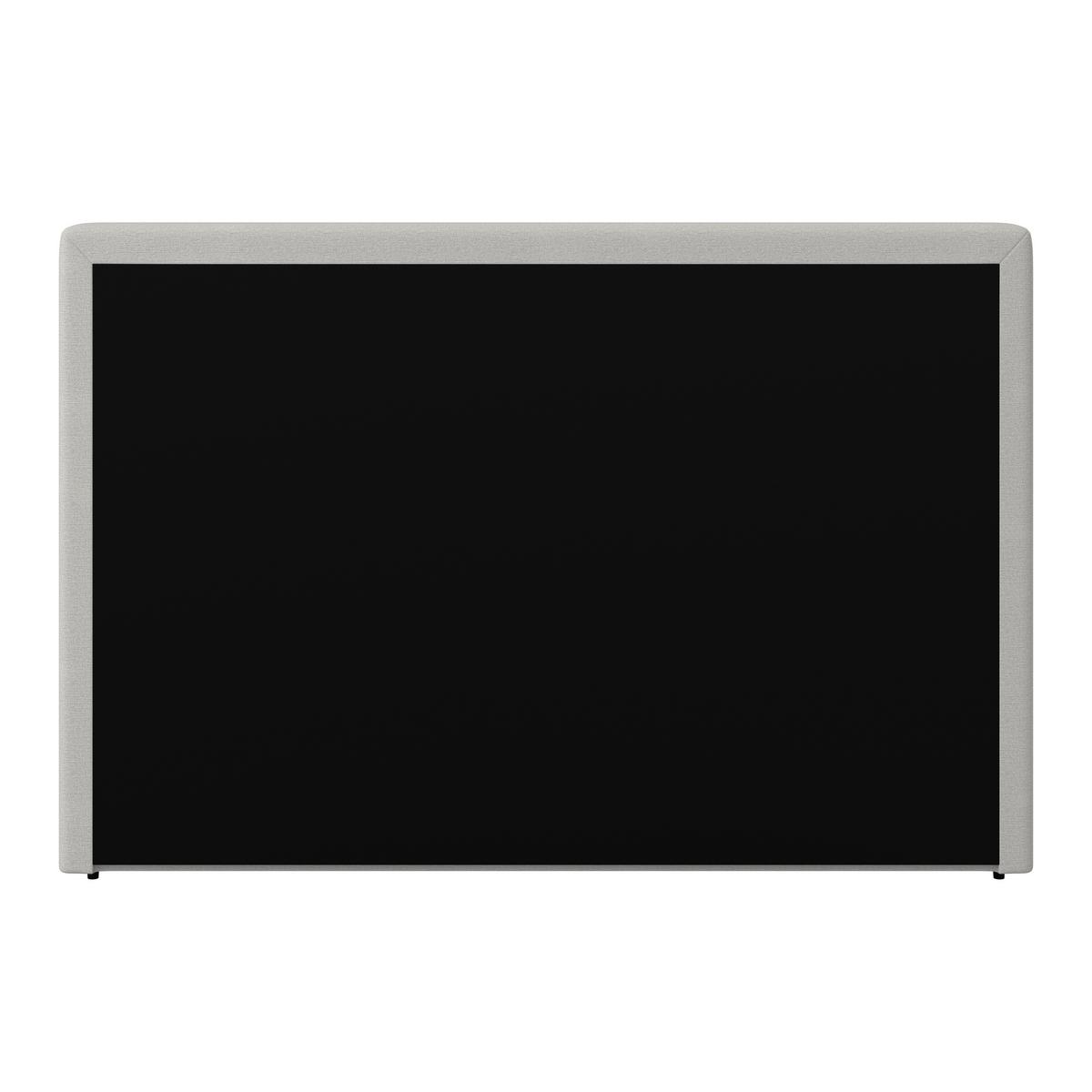 Boxbett Nevada ca. 180x200 cm Hellgrau mit Topper - Hellgrau/Schwarz, Modern, Holz/Textil (180/200cm) - Bessagi