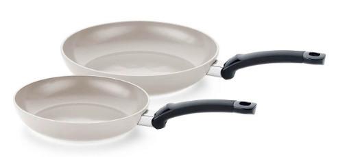 ZESTAW PATELNI 157-220-02-100/0 FISSLER - szary, Basics, metal (24 / 28cm) - Fissler