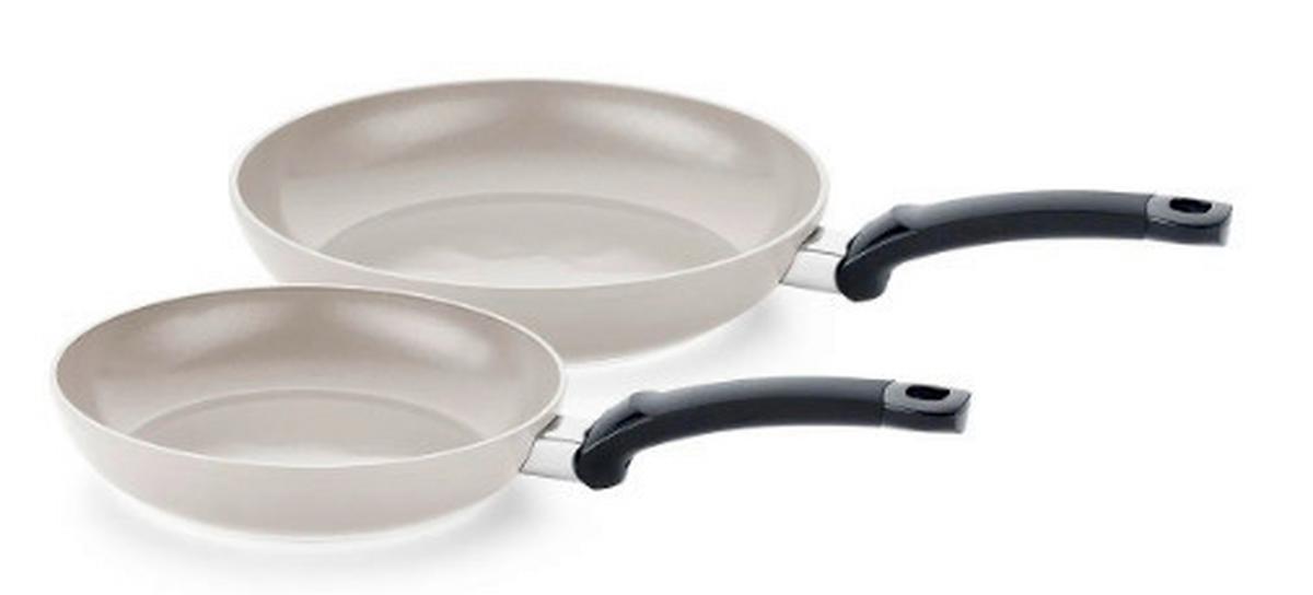 ZESTAW PATELNI 157-220-02-100/0 FISSLER - szary, Basics, metal (24 / 28cm) - Fissler