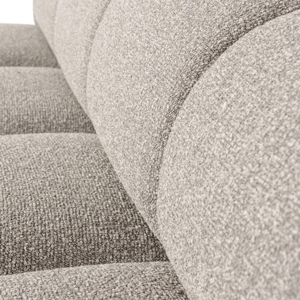 Sitzbank Mojo Beige B: 164cm - Beige/Schwarz, MODERN, Kunststoff/Textil (164/83/73cm) - Livetastic
