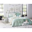 Windlicht Sabine in Naturfarben - LIFESTYLE, Glas/Textil (13,5/20,5/13,5cm)