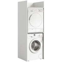 Waschmaschinenschrank Free Weiß - Weiß, Basics, Holzwerkstoff (66/195/60cm) - MID.YOU