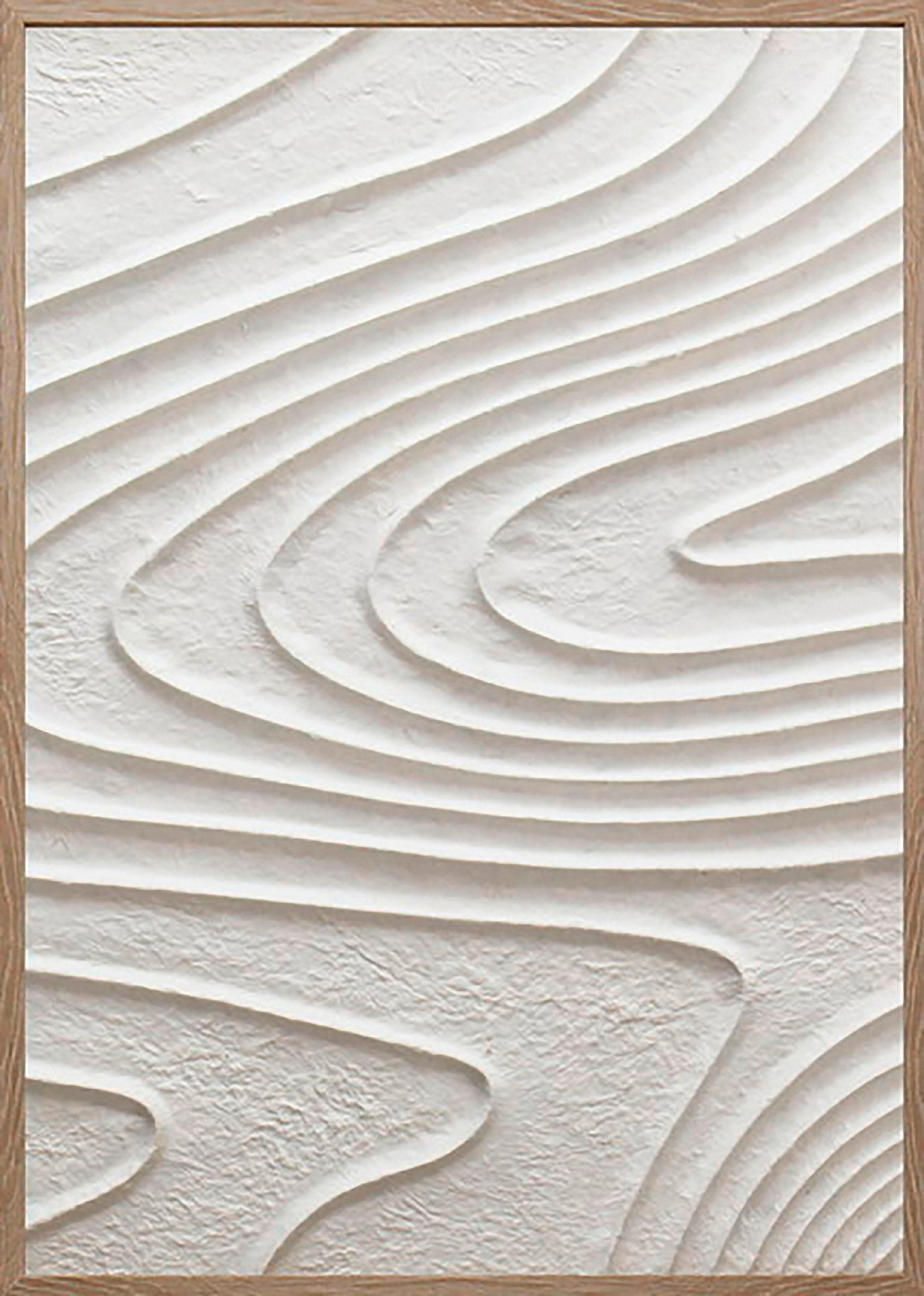 Keilrahmenbild Mike in Weiß ca. 50x70x4cm - Weiß/Naturfarben, MODERN, Papier/Holzwerkstoff (50/70/4cm) - Mömax