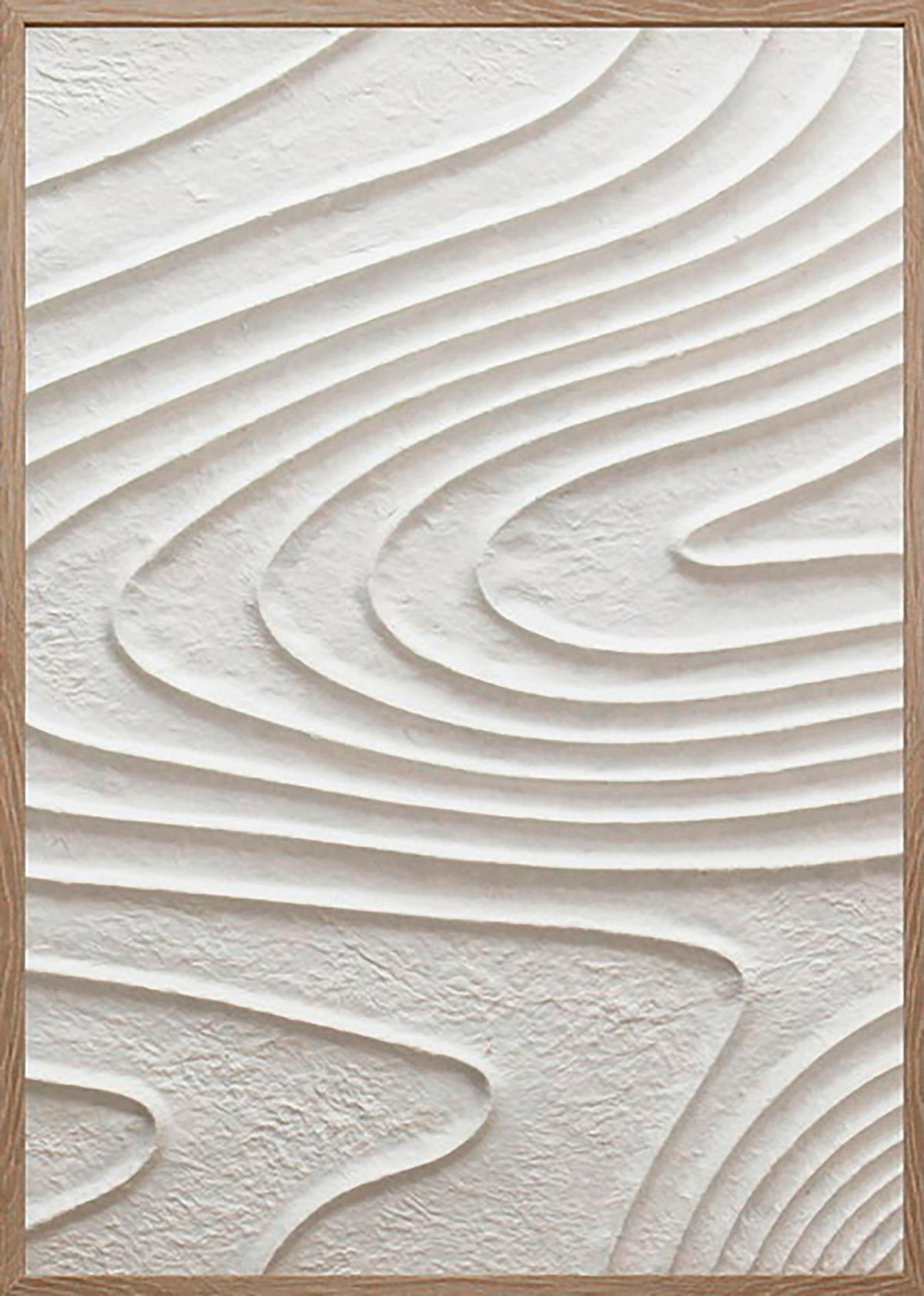 Keilrahmenbild Mike in Weiß ca. 50x70x4cm - Weiß/Naturfarben, MODERN, Papier/Holzwerkstoff (50/70/4cm) - Mömax