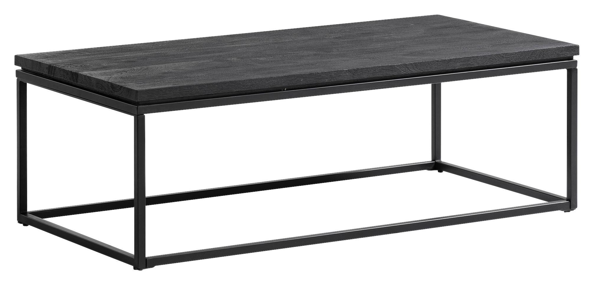 Klubska Miza Wl6.987 - črna, Design, kovina/les (120/60/40cm) - Livetastic