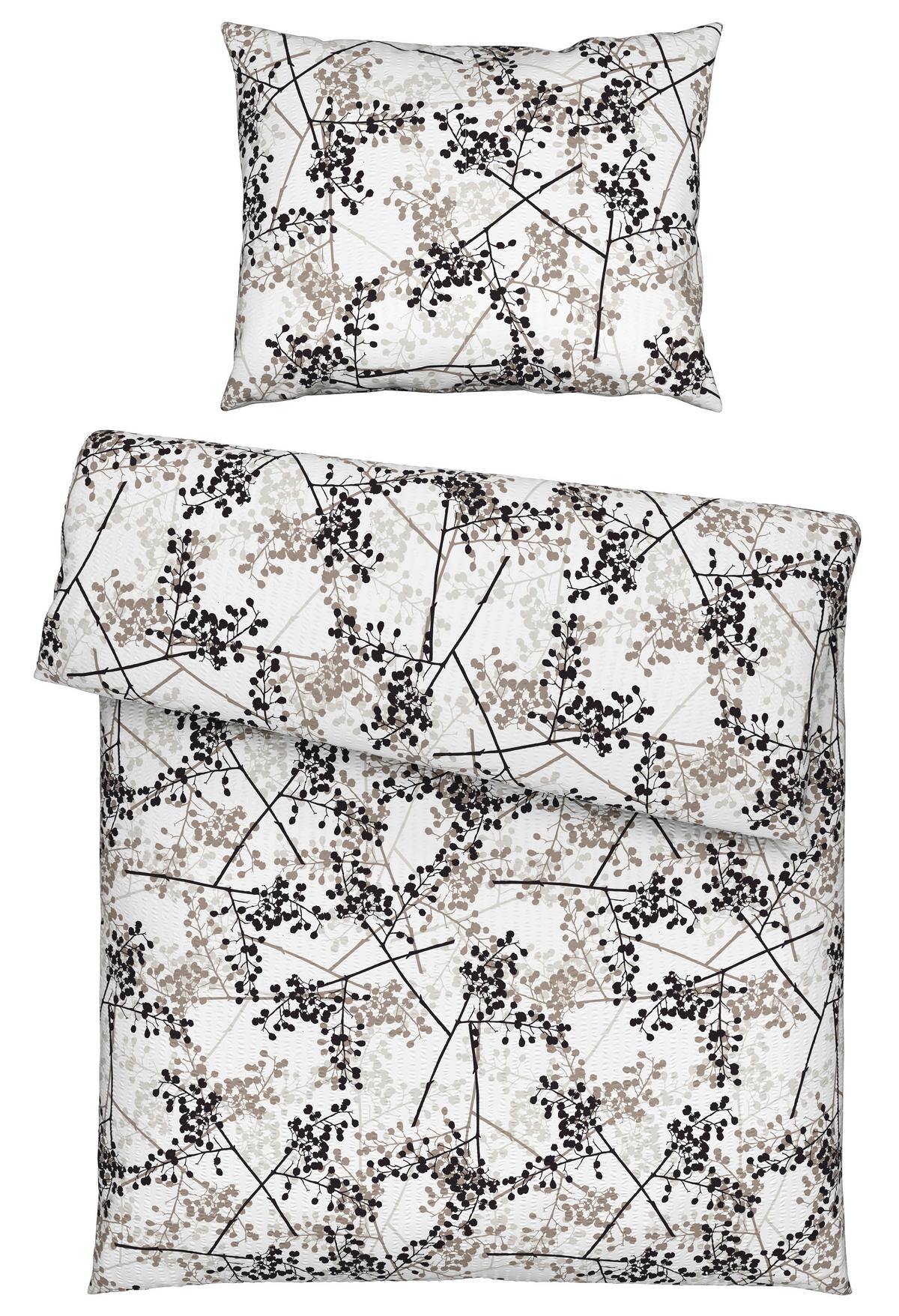 Ágyneműhuzat-garnitúra Margit - szürke, Konventionell, textil (140/200cm) - Modern Living