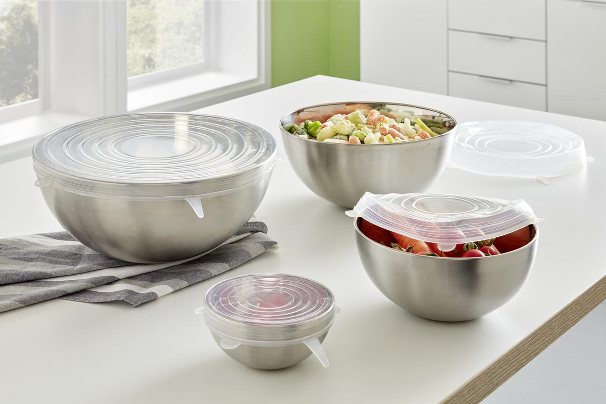 Silikondeckel Vinzenz aus Silikon Ø 11,5cm - Transparent, Kunststoff (11,5cm) - Modern Living