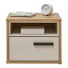 SÄNGBORD CASA MIA - ek Artisan/kashmir, Klassisk, metall/trämaterial (50,4/42,2/40,5cm) - Modern Living