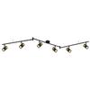 Strahler Brisbon Schwarz max. 25 Watt - Dunkelgrau/Schwarz, Basics, Kunststoff/Metall (180cm) - Globo
