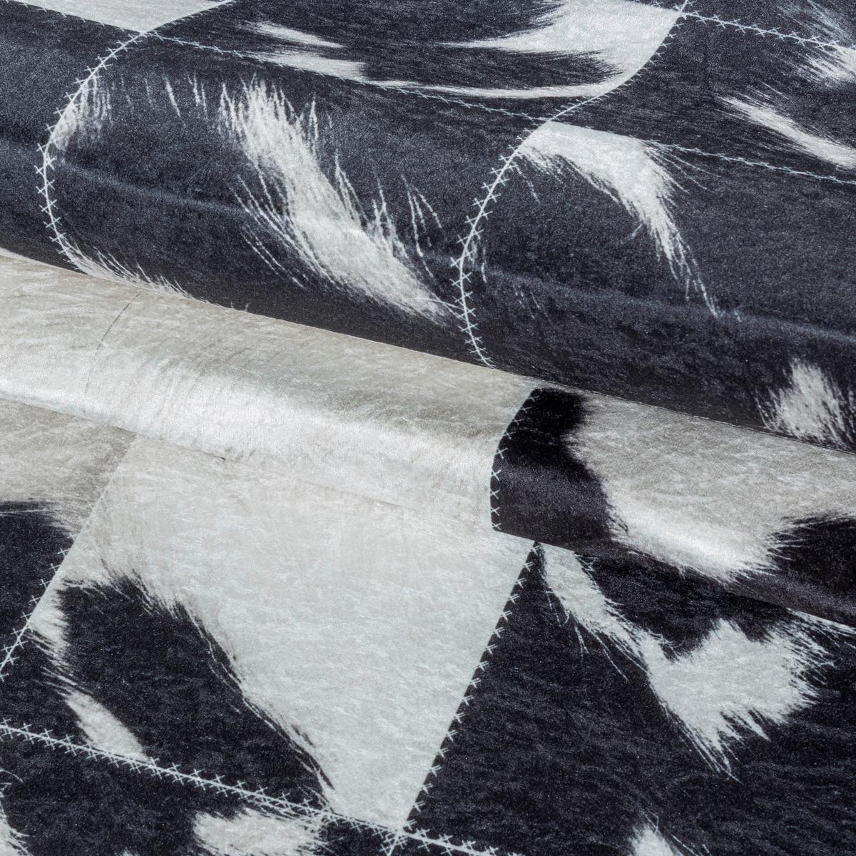 Flachwebeteppich Fiesta Creme/Schwarz ca. 120x170cm - Creme/Schwarz, Design, Textil (120/170cm) - Novel