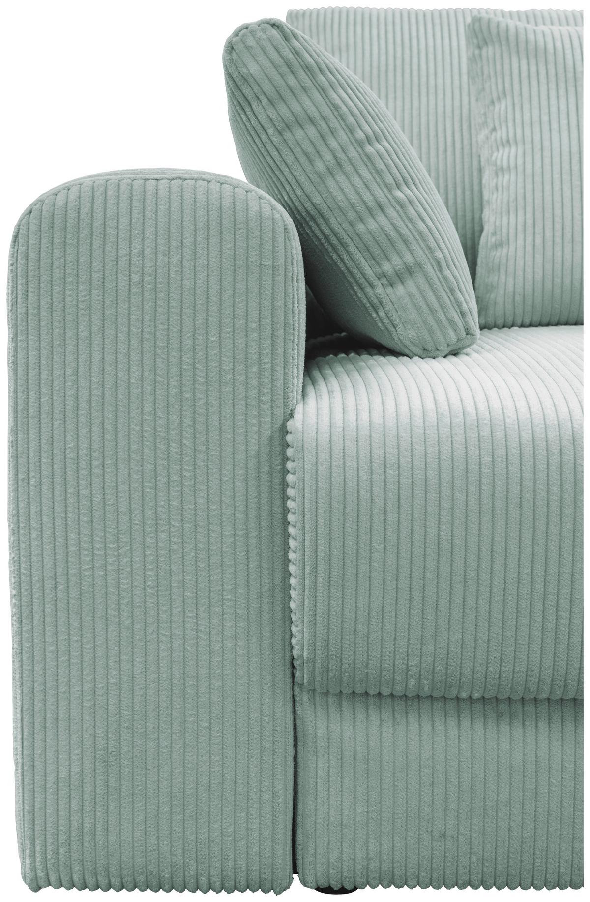 Mega Sofa Aria - boje mente/crna, Moderno, tekstil (255/94/126cm) - Modern Living