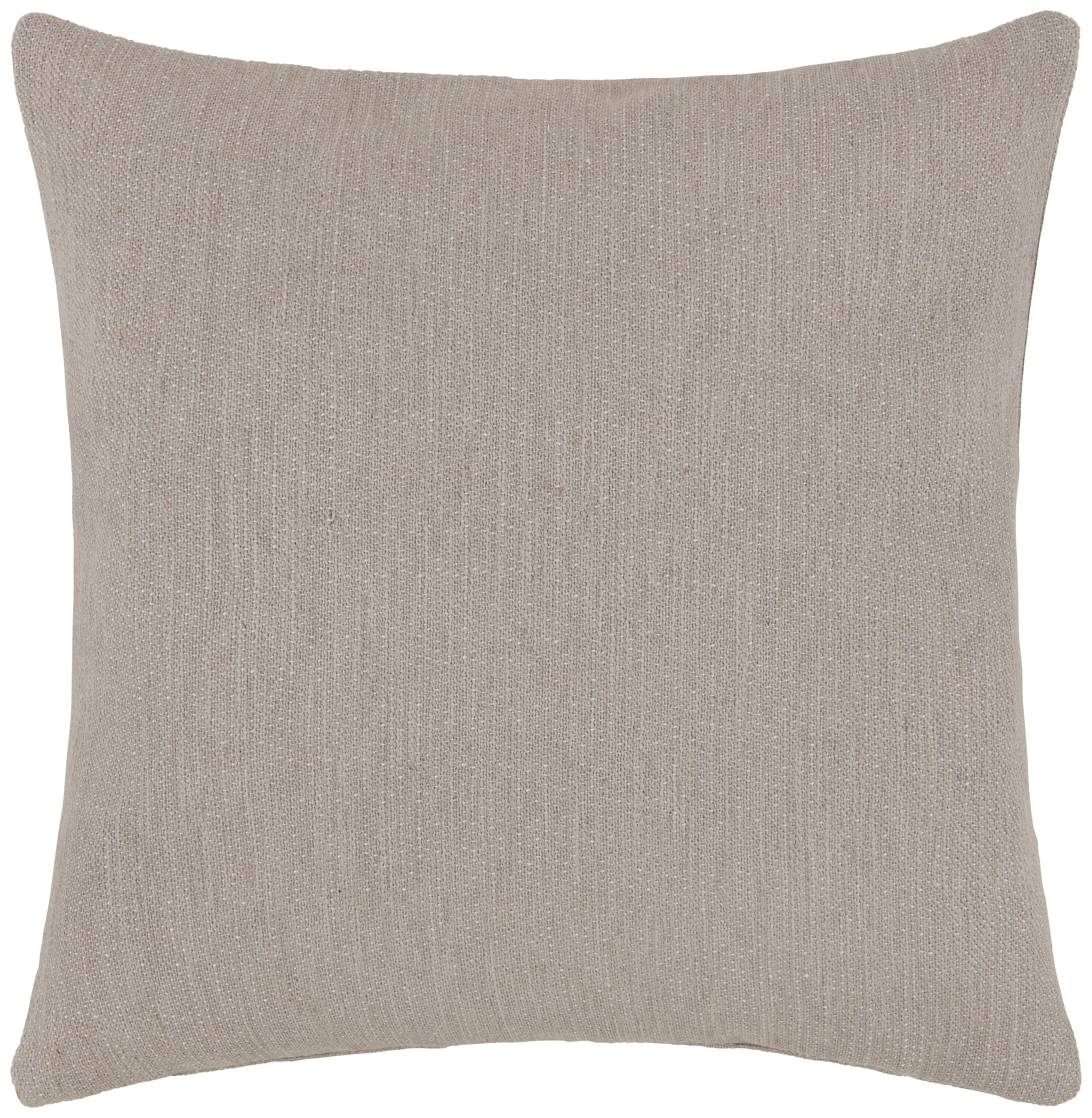 Prevleka Blazine Kerstin - rjavosiva, Basics, tekstil (50/50cm) - Premium Living