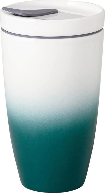 KUBEK COFFEE TO GO ZIELEŃ VILLEROY & BOCH - ciemnozielony, Basics, tworzywo sztuczne/ceramika (350ml) - like.Villeroy & Boch