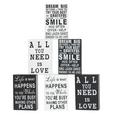 Bild Love, ca. 15x10x4cm - Schwarz/Weiß, MODERN, Holz (15/10/4cm) - MÖMAX modern living